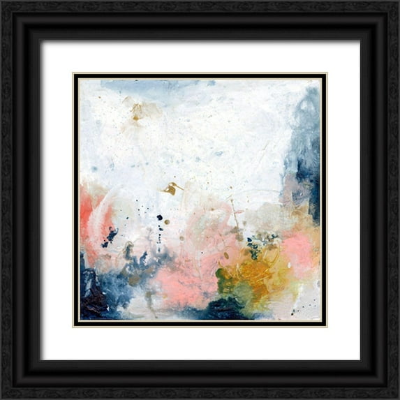 Combs, Joyce 15x15 Black Ornate Wood Framed with Double Matting Museum Art Print Titled - Pastel Fantasy IV