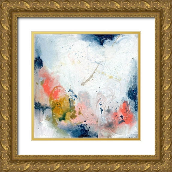 Combs, Joyce 15x15 Gold Ornate Wood Framed with Double Matting Museum Art Print Titled - Pastel Fantasy III