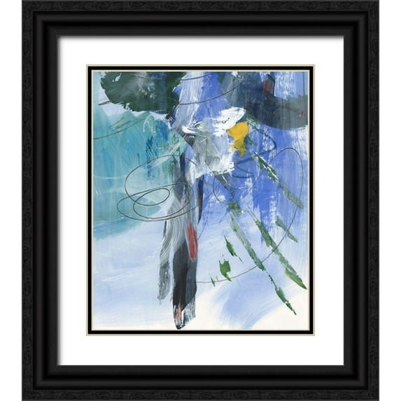 Combs, Joyce 15x17 Black Ornate Wood Framed with Double Matting Museum Art Print Titled - Tribal Symbols II