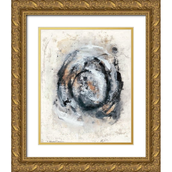 Combs, Joyce 15x18 Gold Ornate Wood Framed with Double Matting Museum Art Print Titled - Circular Energy IV