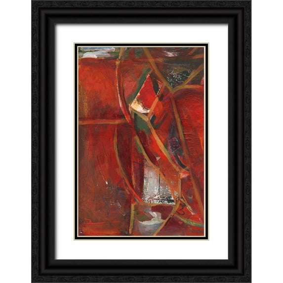 Combs, Joyce 17x24 Black Ornate Wood Framed with Double Matting Museum Art Print Titled - City Life II