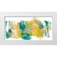 thumbnail image 1 of Combs, Joyce 18x11 White Modern Wood Framed Museum Art Print Titled - Teal and Scribbles I, 1 of 4