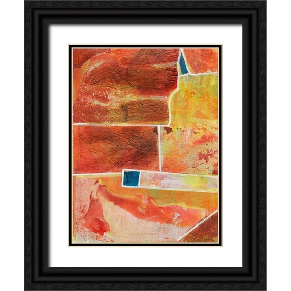 Combs, Joyce 19x24 Black Ornate Wood Framed with Double Matting Museum Art Print Titled - Primary Connection IV