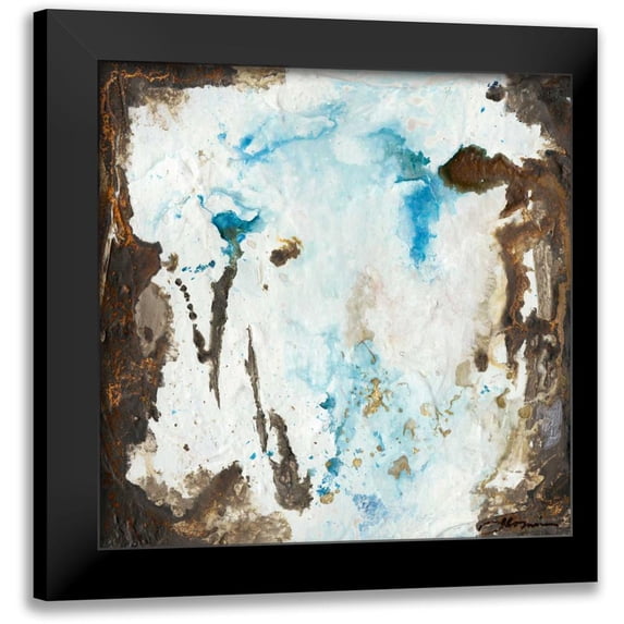 Combs, Joyce 20x20 Black Modern Framed Museum Art Print Titled - Blue Cliffs II