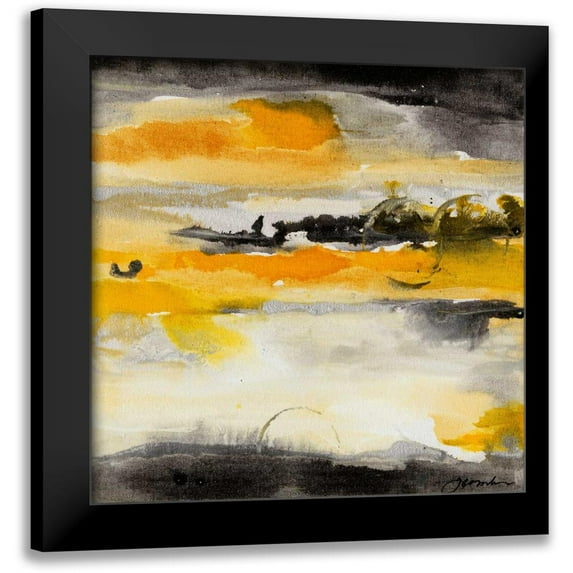 Combs, Joyce 20x20 Black Modern Framed Museum Art Print Titled - Paradise Island I