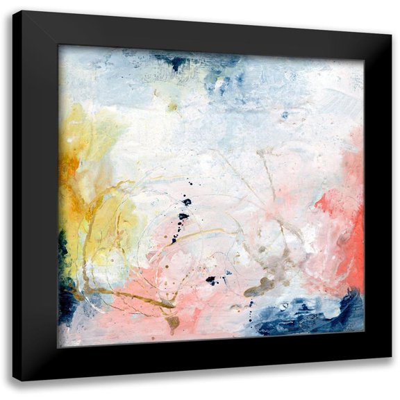 Combs, Joyce 20x20 Black Modern Framed Museum Art Print Titled - Pastel Fantasy II