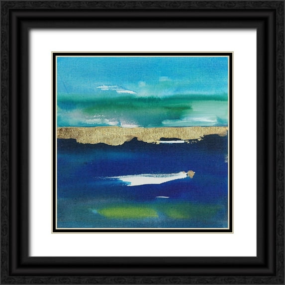 Combs, Joyce 20x20 Black Ornate Wood Framed with Double Matting Museum Art Print Titled - Nature at Peace IV