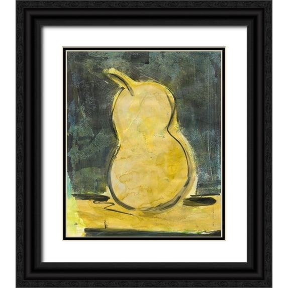 Combs, Joyce 20x23 Black Ornate Wood Framed with Double Matting Museum Art Print Titled - Urban Pear I