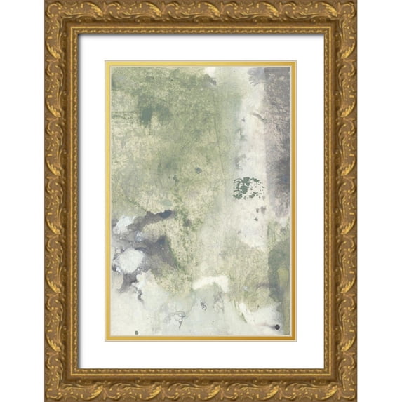 Combs, Joyce 23x32 Gold Ornate Wood Framed with Double Matting Museum Art Print Titled - Peace, Love, Joy I