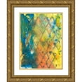 thumbnail image 1 of Combs, Joyce 25x32 Gold Ornate Wood Framed with Double Matting Museum Art Print Titled - Spring Lattice II, 1 of 4