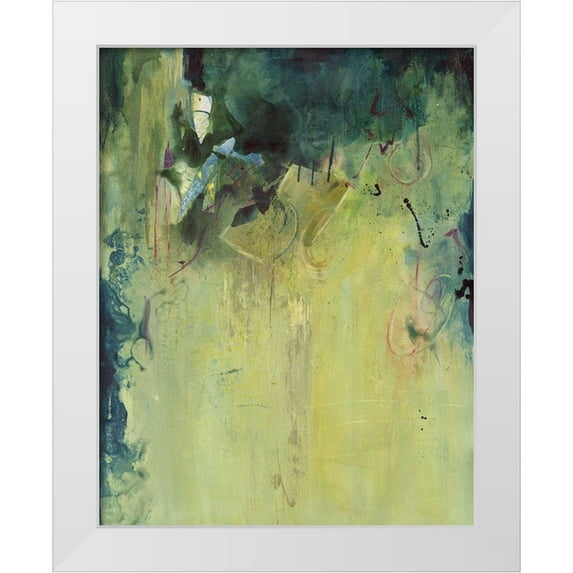 Combs, Joyce 26x32 White Modern Wood Framed Museum Art Print Titled - Paradise Falls I
