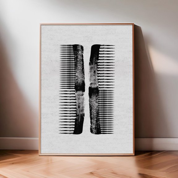 Combs Print Light Edition Hair Salon Decor Stylist Art