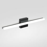 Combuh 24in Vanity Light Black Bathroom Light Fixtures LED Wall Lamp for Living Room Hallway Cabinet Porch