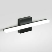 Combuh 16in Bathroom Light Fixtures Over Mirror Black Vanity Ligh IP44 Bathroom Light Modern Bath Wall Sconce
