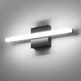 thumbnail image 1 of Combuh Bathroom Light Fixtures Modern Gentle LED Vanity Lighting Over Mirror Lighting, 16 Inch 9W Black Small Bath Wall Sconces for Restroom Indoor Cool White 6000K, 1 of 10
