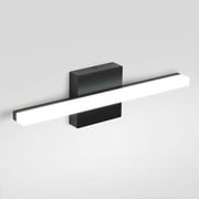 Combuh 16in Bathroom Light Fixtures Over Mirror Black Vanity Ligh IP44 Bathroom Light Modern Bath Wall Sconce