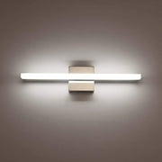 Combuh LED Bathroom Vanity Light 16Inch 9w IP44 Chrome Shining Wall Light 4000K Mirror Lighting Fixture Indoor Wall Lamp Modern Neutral White