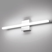 Combuh Bathroom Light Fixtures Modern LED Vanity Light Bar, 24 inch 14W Long Linear Bath Lighting Over Mirror Wall Lamps for Restroom Bedroom Cool White 6000K