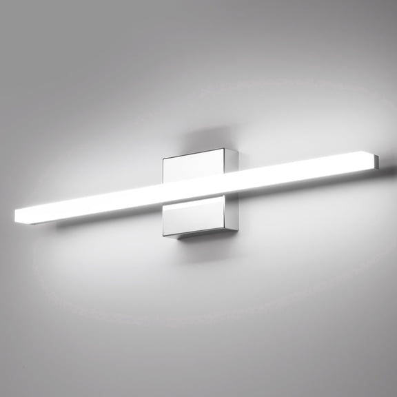 Combuh Bathroom Light Fixtures Modern LED Vanity Light Bar, 24 inch 14W Long Linear Bath Lighting Over Mirror Wall Lamps for Restroom Bedroom Cool White 6000K