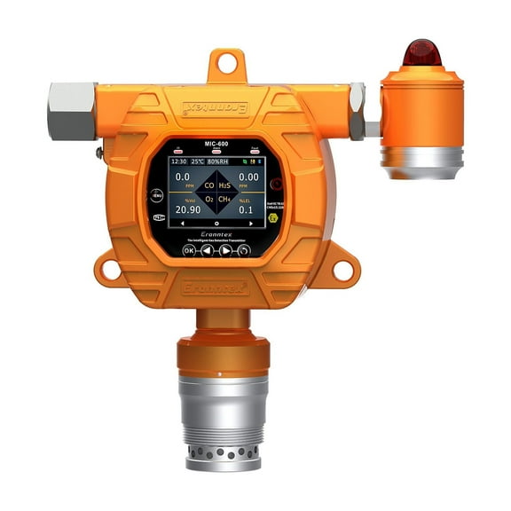 Combustible Gas Detector Alarm Tunnel Gas Detector Oxygen Analysis Temperature And Humidity Detector LCD Display