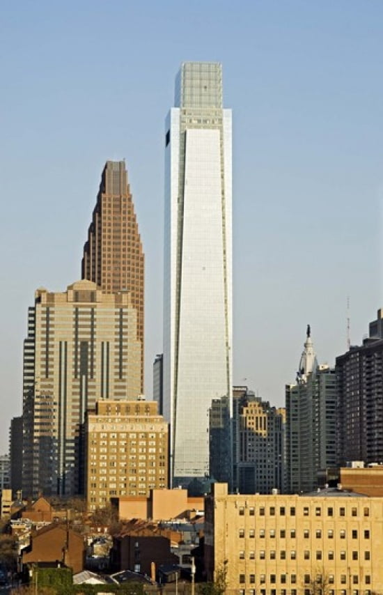 Comcast Center City Hall William Penn Statue Center City Philadelphia Philadelphia County Pennsylvania USA Canvas Art - Panoramic Images (38 x 24)
