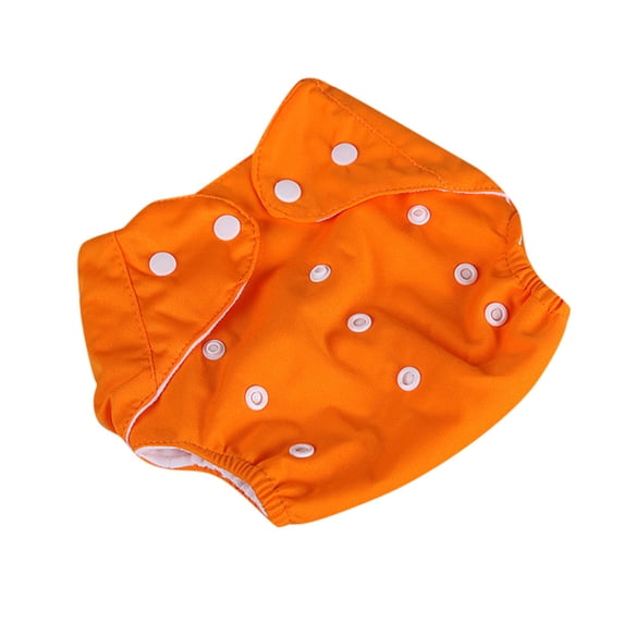 Comdrip Cloth Diapers Reusable Cloth Diapers for Newborn Washable Pocket Nappy Covers for Baby Girl and Boys Reusable Diapers orange One Size