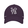 thumbnail image 1 of Comdrip Hats for Women! Love Baseball Festival includes Printed Baseball Caps on Both Sides Baseball Cap Purple One Size, 1 of 4