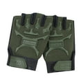 thumbnail image 1 of Comdrip Kids Fingerless Gloves Breathable Fingerless Gloves Military Design Non-Slip Comfortable for Boys - Hand Protection for Training Gloves with Wrist Support Green M, 1 of 4