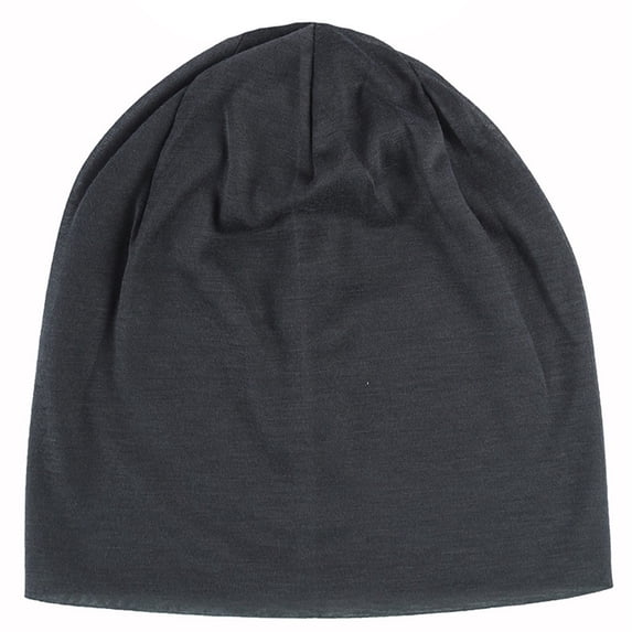 Comdrip Men's Thick Knit Hat Beanie Great Comfortable Cap with Visor Loss Head Newsboy Hat Ski Cap for Fall Winter Grey