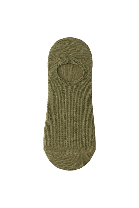 Mens No Show 8 Pairs Invisible Low Cut Cotton Non Slip Short Moisture Breathable Size Summer Mesh Socks Army Green One Size