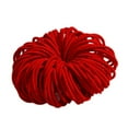 thumbnail image 1 of Comdrip Non-Harm Rubber Color Rope Jewelry Elastic Hair Ties Small Bulk for Women Mini Ponytail Holders Rainbow Hairbands Metal Free Bands Red One Size, 1 of 2