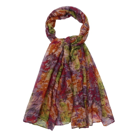 Comdrip Scarves for Women Lightweight Fashion Comfortable Print Fall Floral Pattern Scarf Dressy Long Thin Elegant Scarf Shawl Army Green