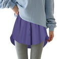 thumbnail image 1 of Comdrip Skirt Extenders for Women! Women's Adjustable Shirt Extender Removable Layering Half Length Underskirt with Shirt Extenders for Women Purple L, 1 of 5