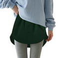 thumbnail image 1 of Comdrip Skirt Extenders for Women! Women's Adjustable Shirt Extender Removable Layering Half Length Underskirt with Shirt Extenders for Women Green S, 1 of 5