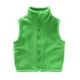 thumbnail image 1 of Comdrip Toddler Boys Girls Fall Winter Sleeveless Vest Coat , Warm Zip Outerwear Jacket Green 150, 1 of 5