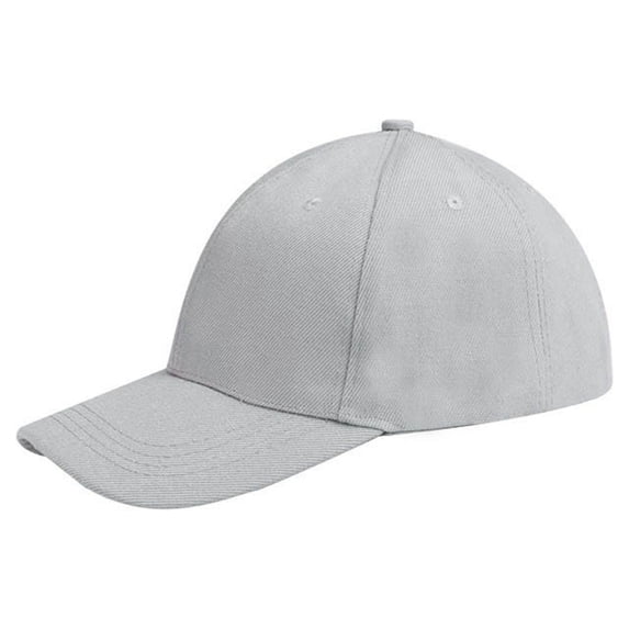 Comdrip Unisex Cotton Solid Color Baseball Cap Sun Hat, Grey One Size