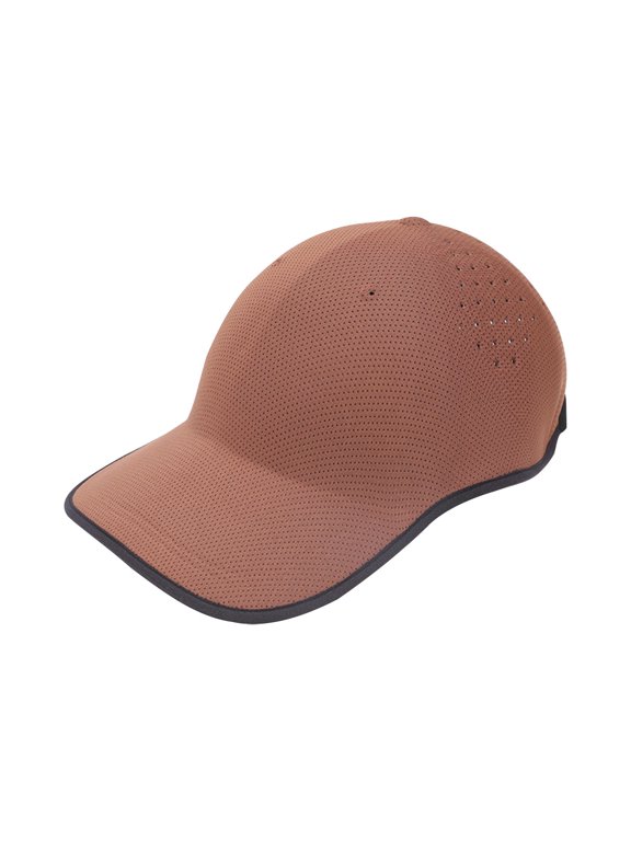 Unisex Folding Outdoor Workout Hat Long Brim Sun Protection Breathable Lightweight Versatile Baseball Cap for Fall Coffee