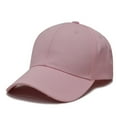 thumbnail image 1 of Comdrip Unisex Plain Baseball Cap Trucker Hat Ponytail Cap, Pink One Size, 1 of 3