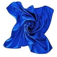 thumbnail image 1 of Comdrip Unisex Square 90X90 Cm Like Neck Head Scarf - Women's Fashion Satin Scarf Bandana for Hair Wrapping at Night. Aqua Blue One Size, 1 of 3