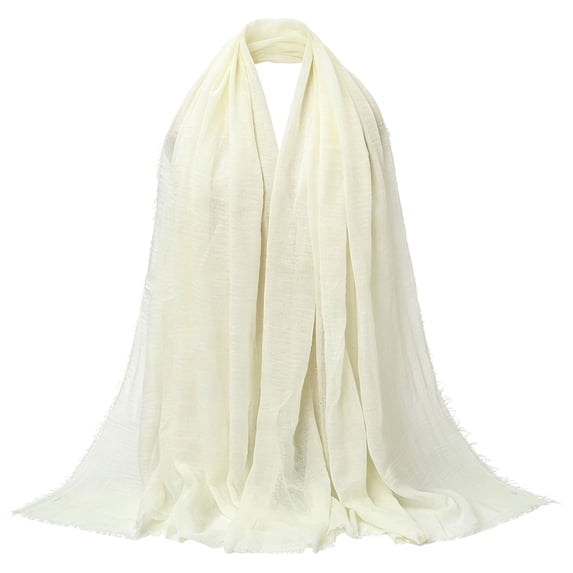 Comdrip Women Pashmina Fashion Thin Shawls Wraps Scarf Soft Breathable Comfortable Large Winter Versatile Shawl Evening Dress Wedding Party Light Yellow