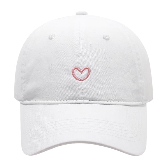 Comdrip Women Quick Drying Vintage Washed Distressed Blended Fabric Embroidered Baseball Cap Twill Adjustable Dad Hat White One Size