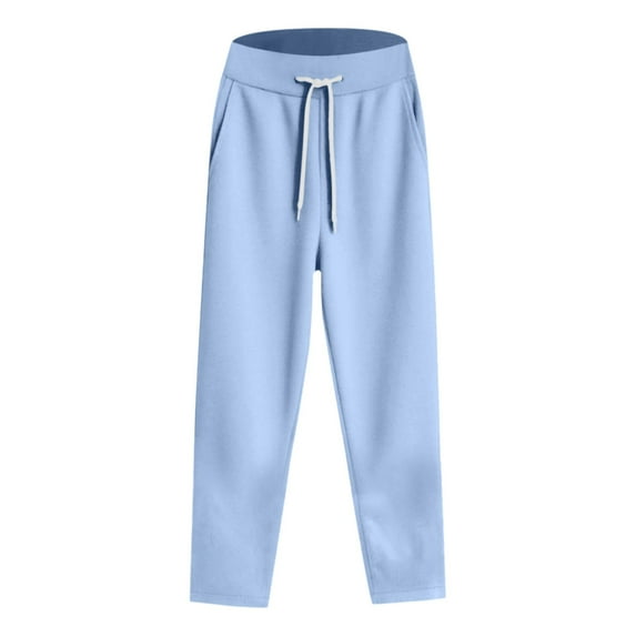 Comdrip Women Summer Pants, Women's Lightweight Sports Sweatpants for Autumn and Winter Tall Womens Pants Light Blue 4XL