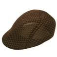 thumbnail image 1 of Comdrip Women's Comfortable Autumn Breathable Comfortable Mesh Summer Hat Adjustable Flat Cap Newsboy Beret Ivy Cap Irish Cabbie Fishing Hats Coffee One Size, 1 of 2