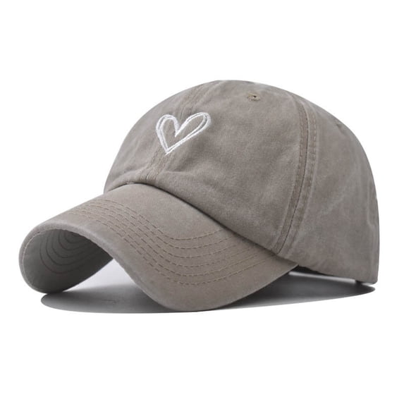 Comdrip Women's Summer Cotton Baseball Cap Adjustable Sun Hat, Beige One Size