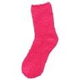 thumbnail image 1 of Comdrip Womens Fuzzy Socks Warm Fluffy Winter Cozy Plush Microfiber Slipper Soft Home Solid Color Thickened Floor Sleeping Socks Hot Pink One Size, 1 of 4