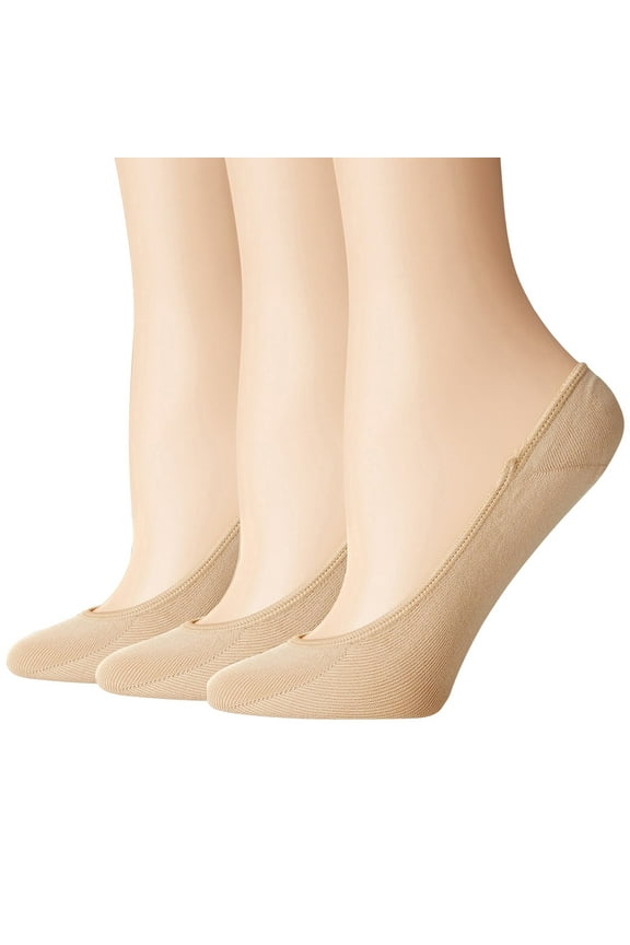 invisible Socks for Women! Women's Ultra Low Microfiber Liner with Gel Tab Socks, Comfortable Soft Feeling No Show Socks Womens for Flats Beige One Size