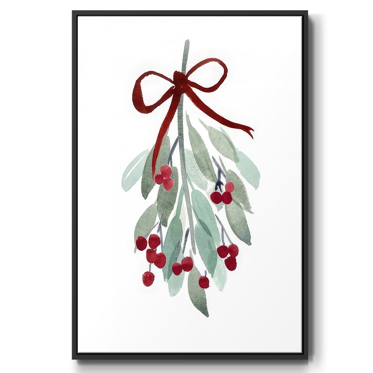 Come Across I - Framed Gallery Wrapped Holiday Canvas - 17 x 25 - Black Frame