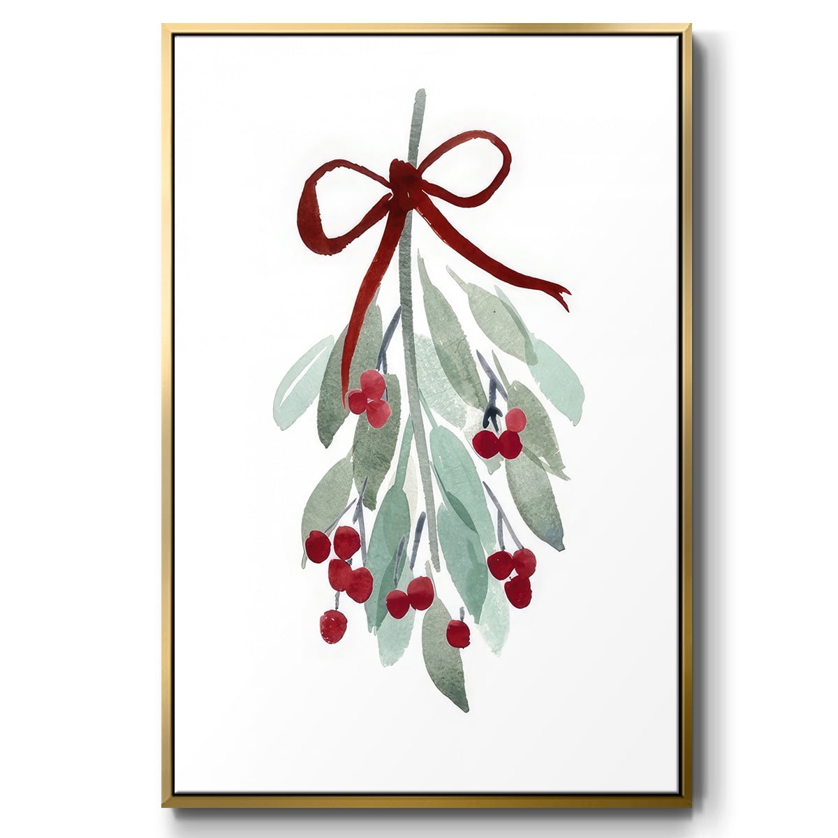 Come Across I - Framed Gallery Wrapped Holiday Canvas - 17 x 25 - Gold Frame