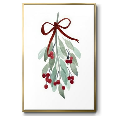 Come Across I - Framed Gallery Wrapped Holiday Canvas - 17 x 25 - Gold Frame