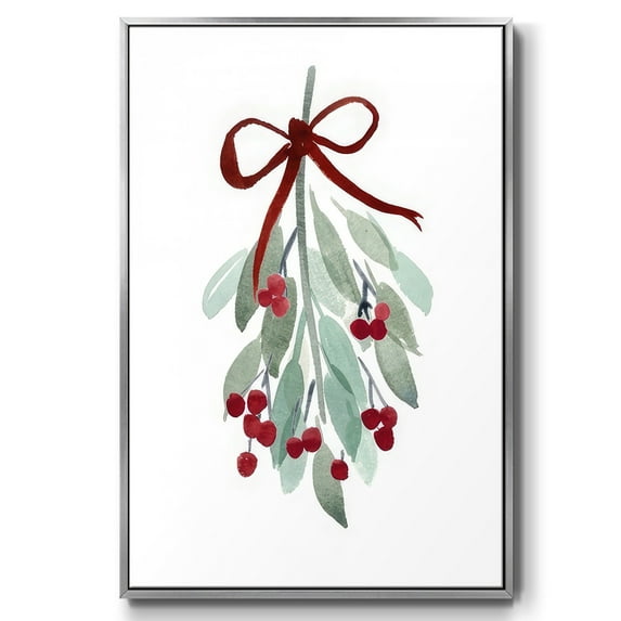 Come Across I - Framed Gallery Wrapped Holiday Canvas - 25 x 37 - Silver Frame